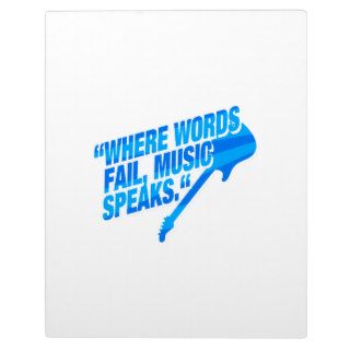 Where words fail, music speaks   blue plaque