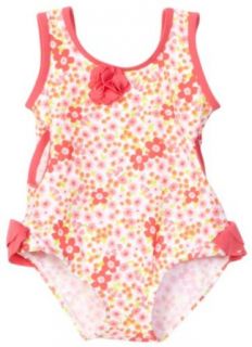 Little Me Baby girls Infant Floral Swimsuit, Pink Floral, 6 9 Months Clothing