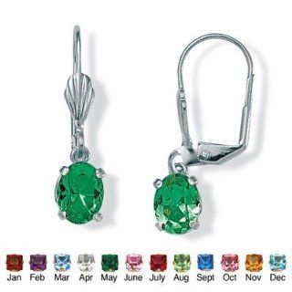 Birthstone Pierced Earrings Birthstone MAY   Emerald Dangle Earrings Jewelry