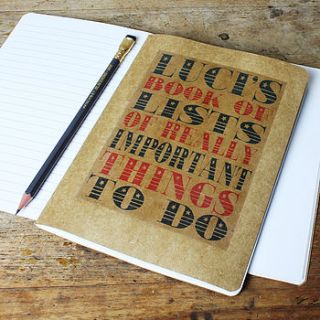 personalised 'to do list' notebook by snapdragon