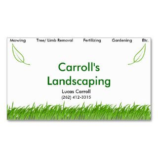 Carroll's Landscaping Business Cards