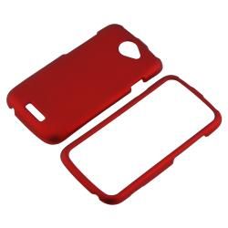 Red Snap on Rubber Coated Case for HTC One S BasAcc Cases & Holders