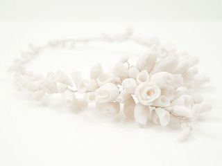 porcelain necklace for wedding day white by maap studio