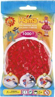 HAMA 207 05   Perlen rot, 1000 Stck Spielzeug