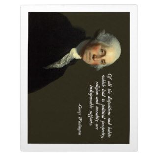 George Washington Religion and Morality Display Plaques