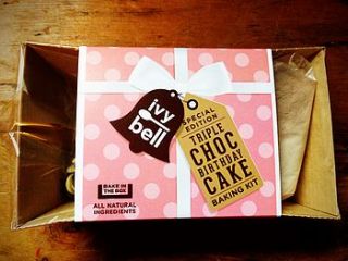 birthday cake 'bake in the box' kit by ivy bell baking kits