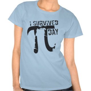 I Survived Pi Day   Funny Pi Day Tshirts