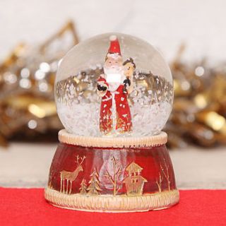 traditional santa mini snow globe by red berry apple