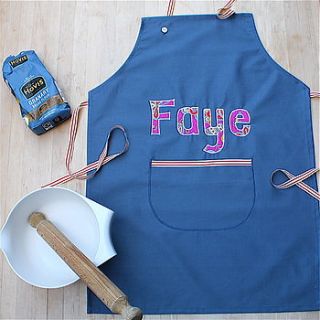 women's personalised apron by zozos