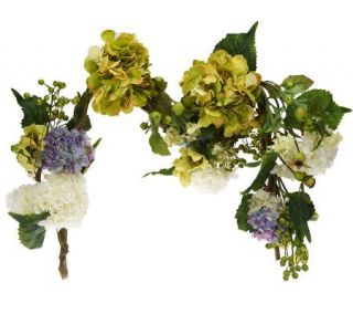 Hydrangea 48 inch Floral Garland by Valerie —
