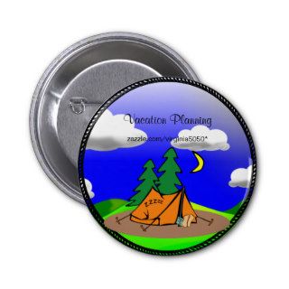 Camping Template Button/Lapel Pin