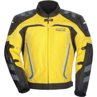 Cortech GX Sport 3.0 Men's Textile Sports Bike Racing Motorcycle Jacket   Yellow/Black / X Large Automotive