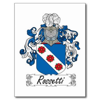 Rossetti Family Crest Postcard