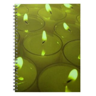 Lime Green Candles Notebook