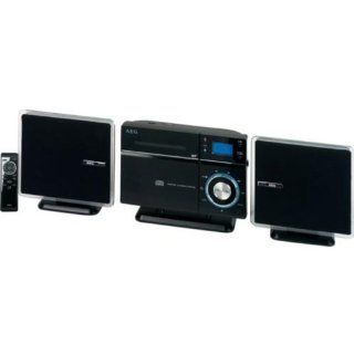 AEG MC 4433 Vertikal Stereoanlage (CD//WMA Player, 60 Watt, USB 2.0) schwarz Heimkino, TV & Video