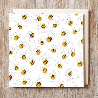 honey bees card by jo clark design