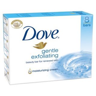 Dove Gentle Exfoliating Bar 4 oz, 8 Bar