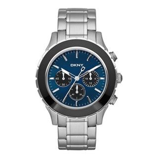 DKNY Men's Blue/ Black Stainless Steel Watch DKNY Men's DKNY Watches