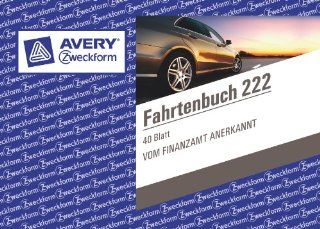Avery Zweckform 222 5 Fahrtenbuch, DIN A6 quer, steuerlicher km Nachweis, 40 Blatt/im 5er Pack, wei Bürobedarf & Schreibwaren