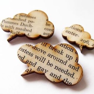 speech bubble brooch by matin lapin