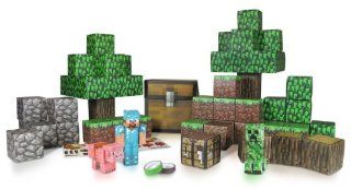 Sablon 16721   Minecraft Papierwelt zum Selberbasteln, Overworld Deluxe Set, 225 Teile Spielzeug