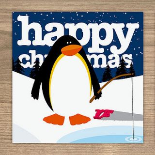 penguin christmas cards multipack by showler and showler