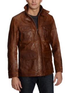 Timberland Field Coat Leather Jkt 25464 Herren Jacken, Gr. (S), Braun (227 ) Bekleidung