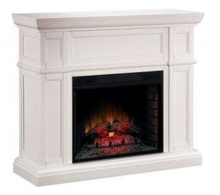 Maine Large Wall Electric White Fireplace —