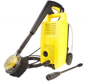 Karcher 1500PSI Pressure Washer on Wheels with Rotating Brush and Nozzle —