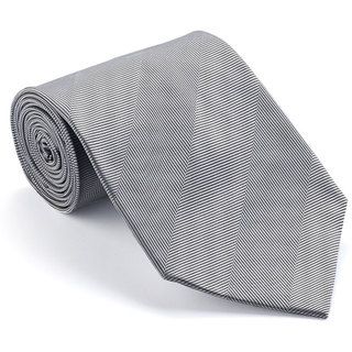 Platinum Ties Men's 'Smooth Silver' Shadow Stripe Tie Platinum Ties Ties
