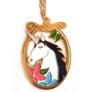 magical unicorn necklace by superfumi