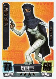 Star Wars Force Attax Serie 2 Einzelkarte 236 Padm Amidala Senator Force Meister deutsch Spielzeug