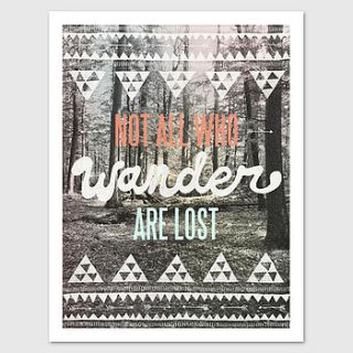 wander art print by monde mosaic