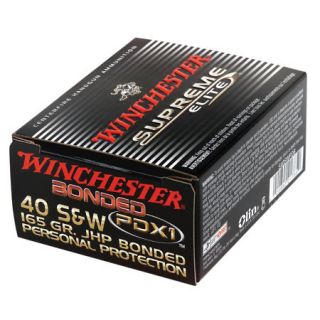 Winchester Supreme Elite Bonded PDX1 Ammo Model S40SWPDB1 40 SW Caliber 420147