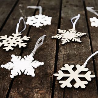 arctic snowflake decorations by sophia victoria joy