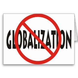 Anti Globalization Greeting Card