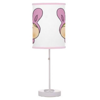 cute pink bunny hat desk lamps