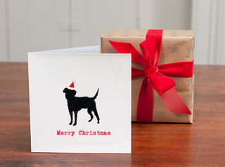 personalised 'labrador christmas card' by honey tree publishing