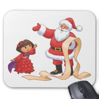 Dora & Santa Mousepad