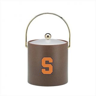 Football Textured 3qt. Ice Bucket with Frosted Lucite Lid   Syracuse University