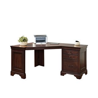 Mulberry 60 inch Corner Single Pedestal Computer Desk Desks