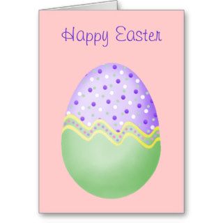 Purple and Green Easter Egg Card