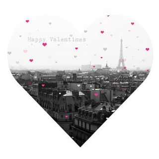 paris eiffel tower valentine's card by helena carrington illustration
