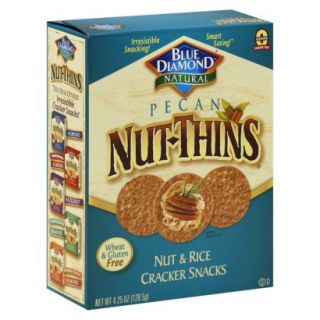 Blue Diamond Pecan Nut Thins Cracker Snacks 4.25 oz