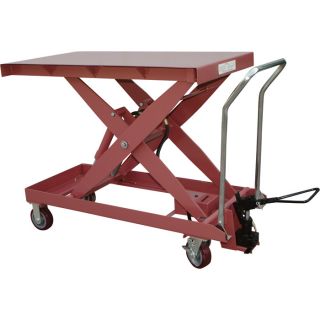  Foot-Operated Lift Table Cart — 2,200Lb. Capacity  Hydraulic Lift Tables   Carts