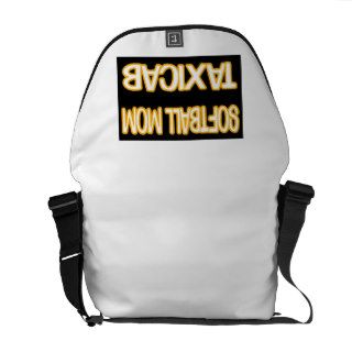 Softball Mom Taxicab Courier Bag