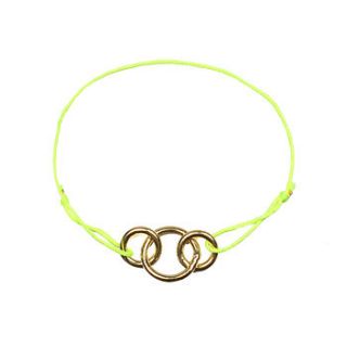friendship bracelet balance, neon colours by bohemia