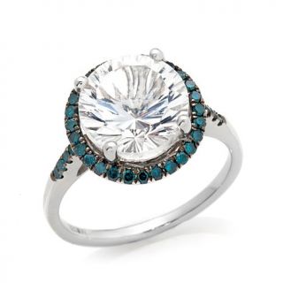 Colleen Lopez 3.32ct White Quartz and Blue Diamond Sterling Silver "Take the Sp