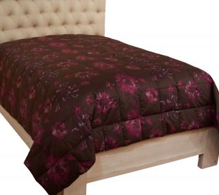 Northern Nights Watercolor Floral 300TC 550FP Queen Down Comforter —
