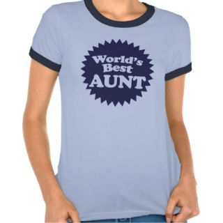 World's Best Aunt Tshirt